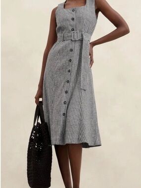 banana republic organza dress Tie-Waist Organza Maxi Dress
